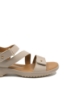 Imagine Sandale casual bej din piele naturală, cu barete reglabile OTR70447