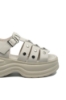 Imagine Sandale cu platformă bej deschis din piele naturală OTR40002