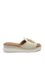 Imagine Saboți wedge damă bej din piele naturală MIR0001