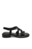 Imagine Sandale joase cu barete subțiri, negre din piele naturală OTR60018
