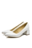 Imagine Pantofi eleganți din piele naturală, alb sidefat SORA36