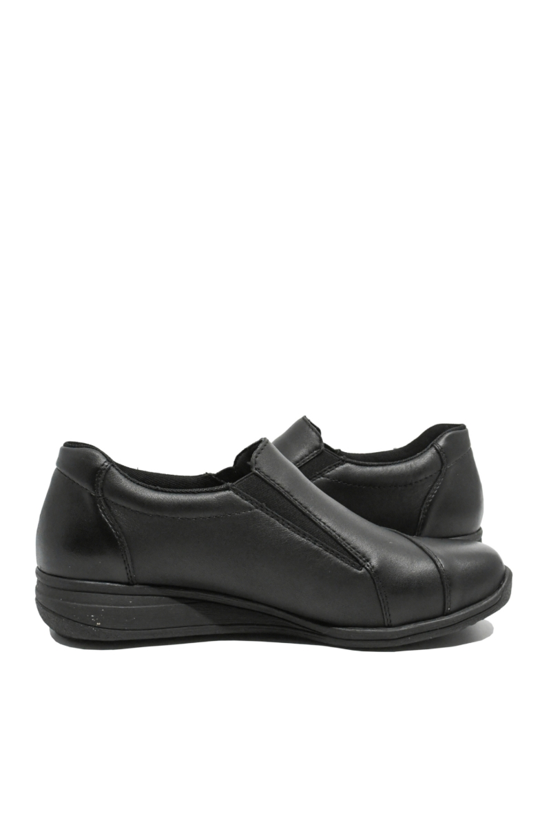 Imagine Pantofi casual ortopedici negri din piele naturală RIK47250-00