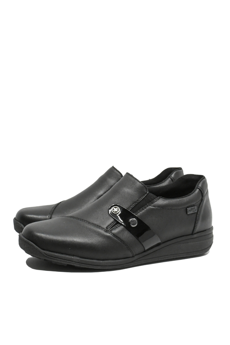 Imagine Pantofi casual ortopedici negri din piele naturală RIK47250-00