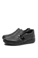 Imagine Pantofi casual ortopedici negri din piele naturală RIK47250-00