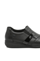 Imagine Pantofi casual ortopedici negri din piele naturală RIK47250-00