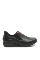 Imagine Pantofi slip-on casual ortopedici negri din piele naturală RIK47253-00