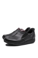 Imagine Pantofi slip-on casual ortopedici negri din piele naturală RIK47253-00