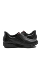 Imagine Pantofi slip-on casual ortopedici negri din piele naturală RIK47253-00