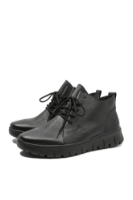 Imagine Ghete joase comode negre din piele naturală RIKN1331-00
