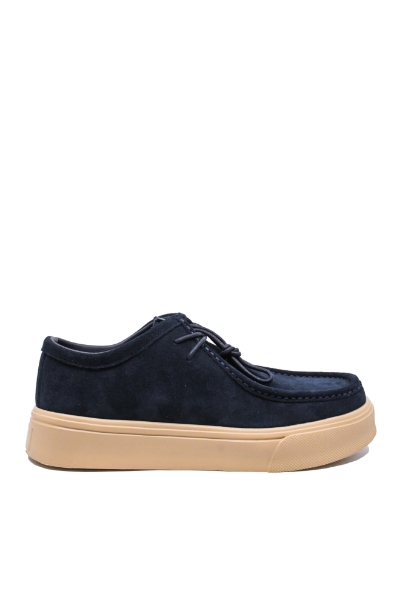 Imagine Pantofi casual bărbați bleumarin din piele întoarsă FLGPCT-3