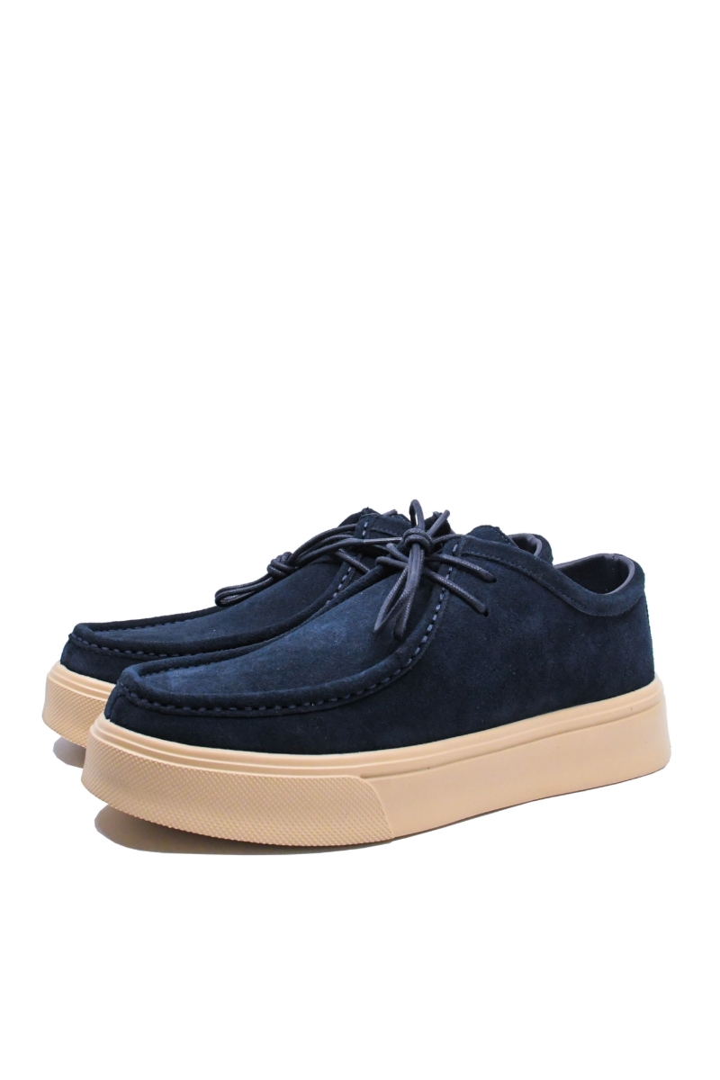 Imagine Pantofi casual bărbați bleumarin din piele întoarsă FLGPCT-3