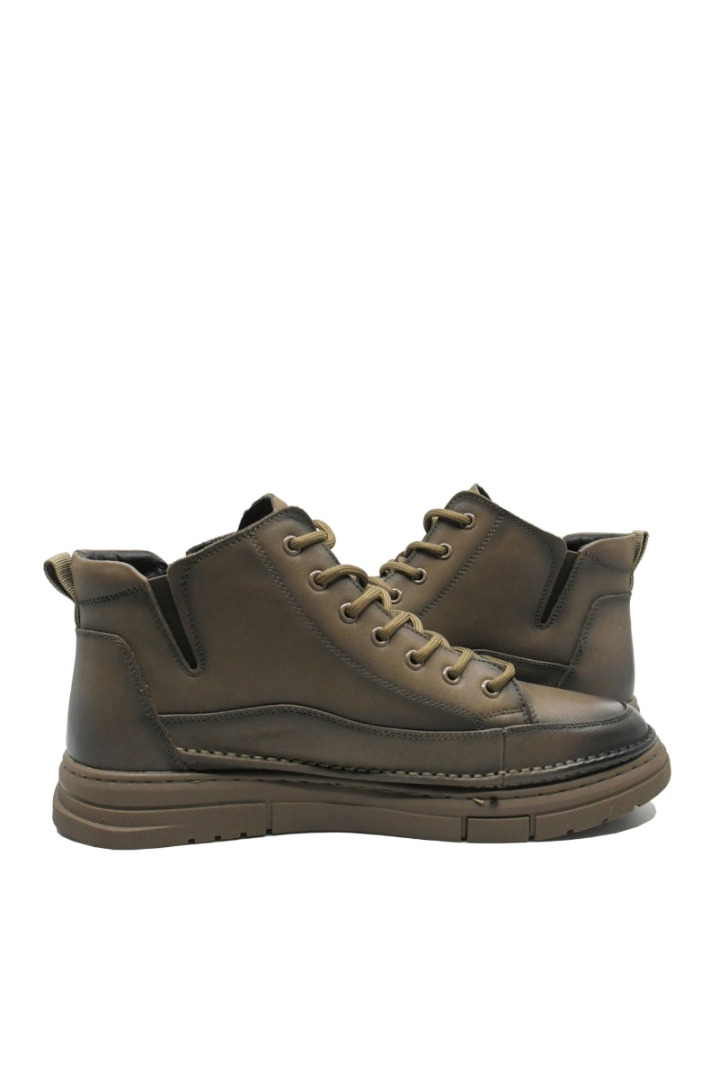 Imagine Ghete bărbați gri degrade, din piele naturală FNX999336