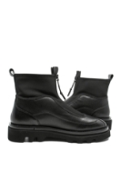 Imagine Ghete bărbați negre din piele naturală cu carâmb elastic OTR6834