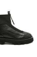 Imagine Ghete bărbați negre din piele naturală cu carâmb elastic OTR6834