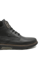 Imagine Bocanci îmblăniți negri din piele naturală texturată RIKB3343-00