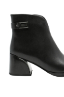 Imagine Botine până la gleznă, negre, din piele naturală GOR2561