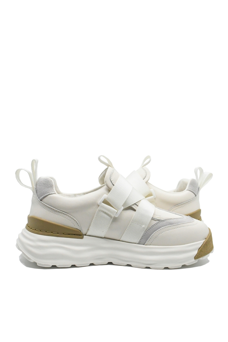 Imagine Pantofi sport bărbați albi, din piele naturală FNX8326