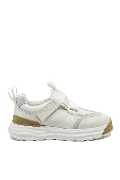 Imagine Pantofi sport bărbați albi, din piele naturală FNX8326