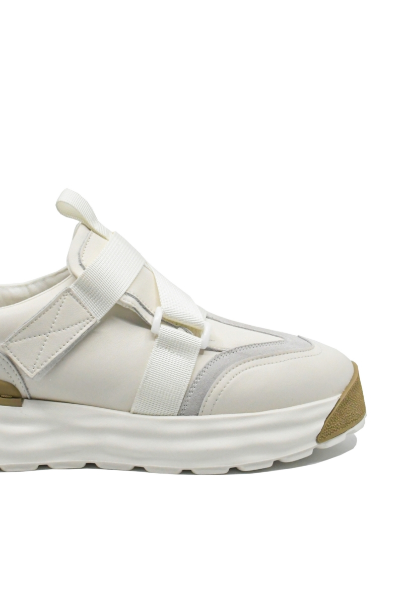 Imagine Pantofi sport bărbați albi, din piele naturală FNX8326