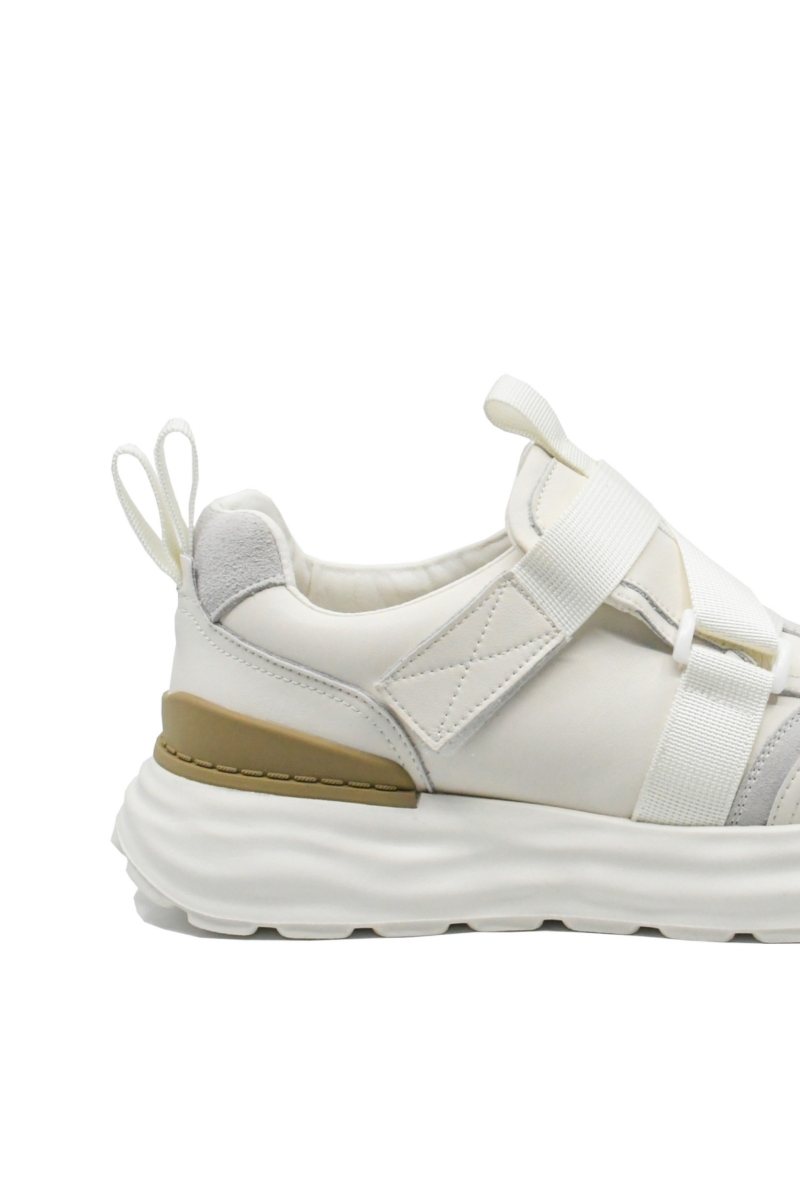 Imagine Pantofi sport bărbați albi, din piele naturală FNX8326