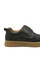 Imagine Pantofi casual bărbați negri din piele naturală granulată FLG2025-X2