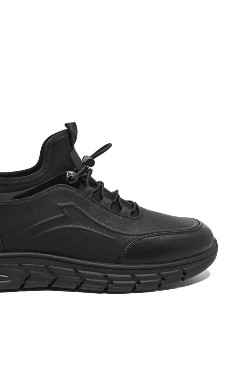 Imagine Ghete bărbați flexibile negre, din piele naturală FNX18350