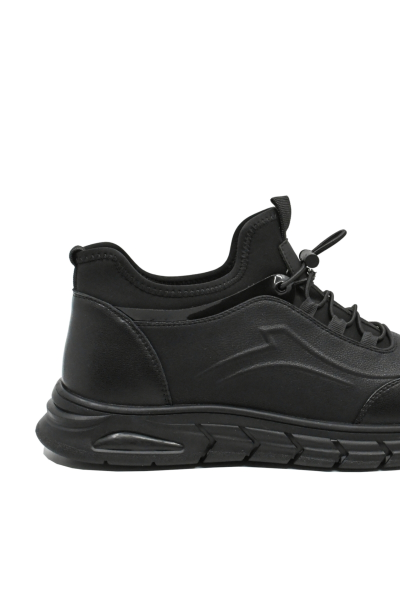 Imagine Ghete bărbați flexibile negre, din piele naturală FNX18350