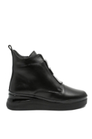Imagine Ghete damă casual până la gleznă, negre din piele naturală MIR934410