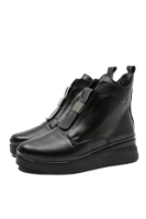 Imagine Ghete damă casual până la gleznă, negre din piele naturală MIR934410