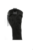 Imagine Cizme damă cu platformă și carâmb moale, negre, din piele naturală FNX2661-1