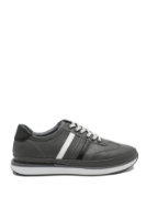 Imagine Pantofi sport bărbați clasici gri din piele naturală GOR2101