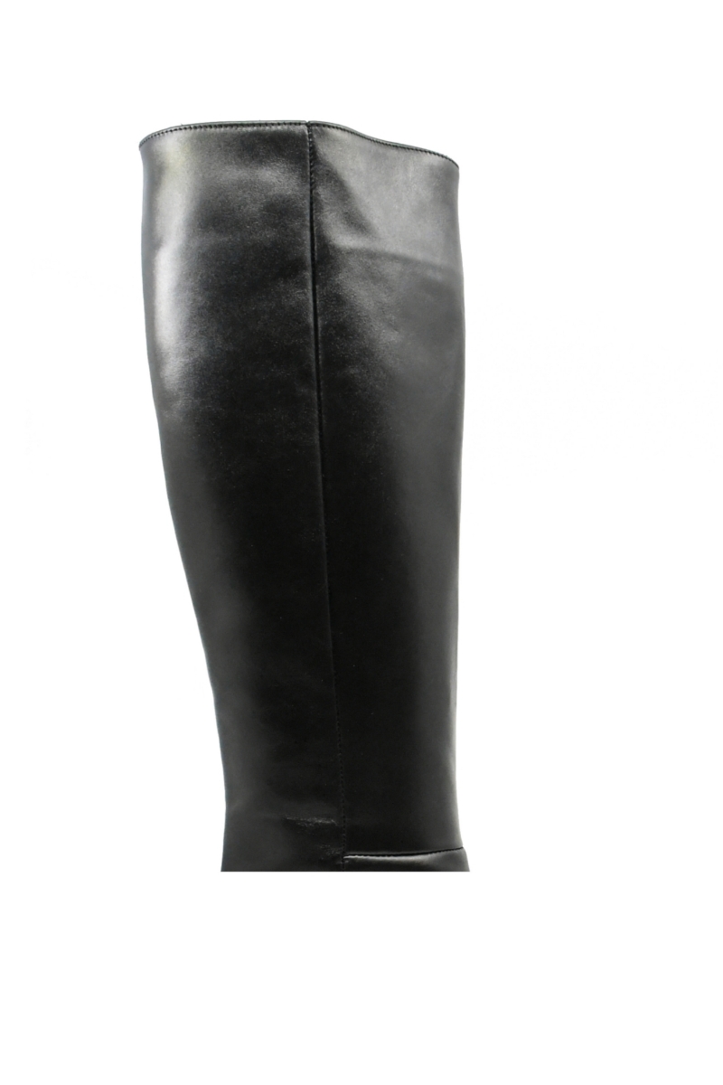 Imagine Cizme damă înalte cu toc, negre din piele naturală MIR0404