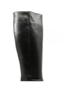 Imagine Cizme damă înalte cu toc, negre din piele naturală MIR0404