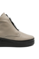 Imagine Ghete damă casual până la gleznă, gri vizon din piele naturală MIR934410