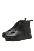 Imagine Ghete damă până la gleznă, negre din piele naturală MIR934428