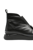 Imagine Ghete damă până la gleznă, negre din piele naturală MIR934428