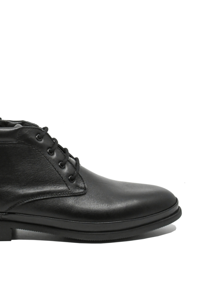 Imagine Ghete bărbați în stil derby, negre, din piele naturală GOR125N