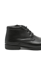 Imagine Ghete bărbați în stil derby, negre, din piele naturală GOR125N