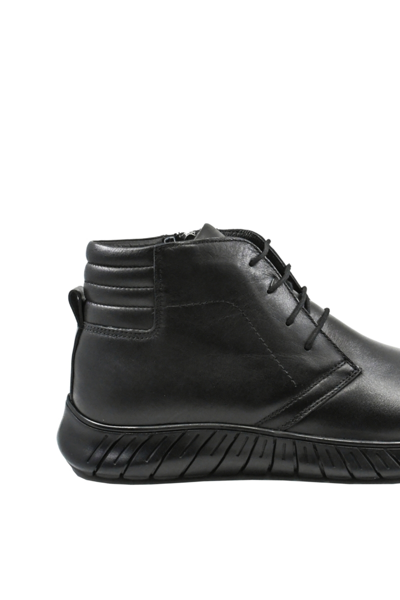 Imagine Ghete bărbați în stil clasic, negre din piele naturală GOR1948