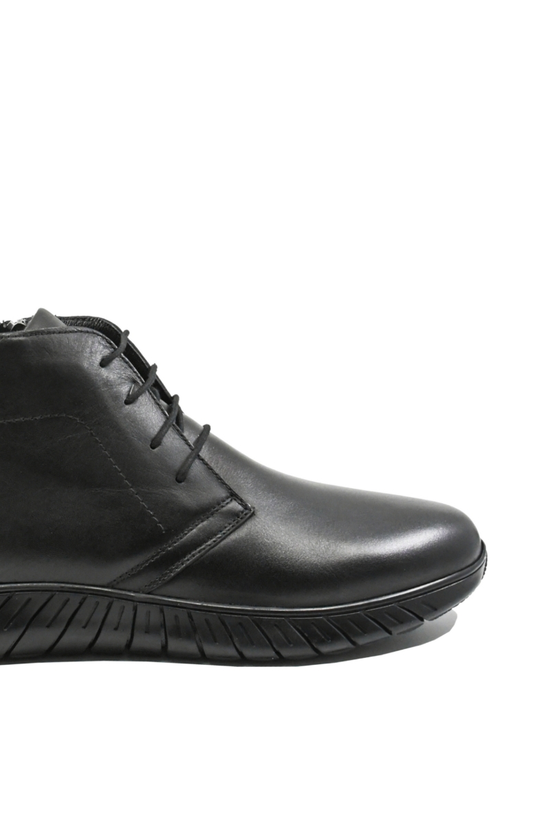 Imagine Ghete bărbați în stil clasic, negre din piele naturală GOR1948