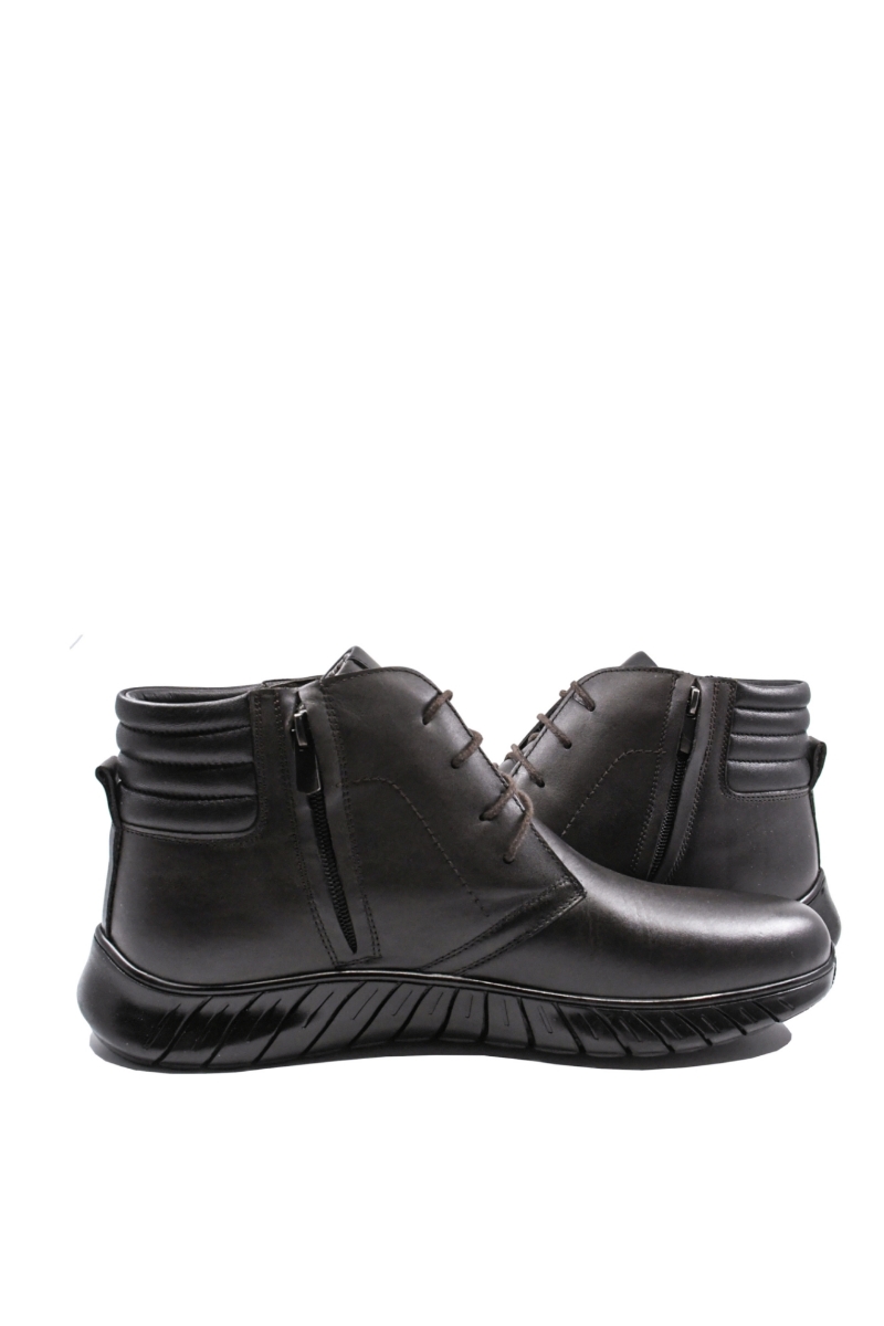 Imagine Ghete bărbați în stil clasic, maro din piele naturală GOR1948