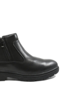 Imagine Ghete casual solide pentru bărbați negre din piele naturală OTR2172