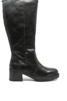 Imagine Cizme damă negre îmblănite, din piele naturală RIKY5254-00