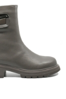 Imagine Ghete damă smart casual gri din piele naturală GOR11355