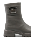 Imagine Ghete damă smart casual gri din piele naturală GOR11355