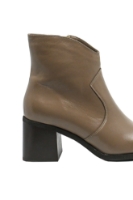 Imagine Ghete damă stil ciocate maro cappucino, din piele naturală KOR2931