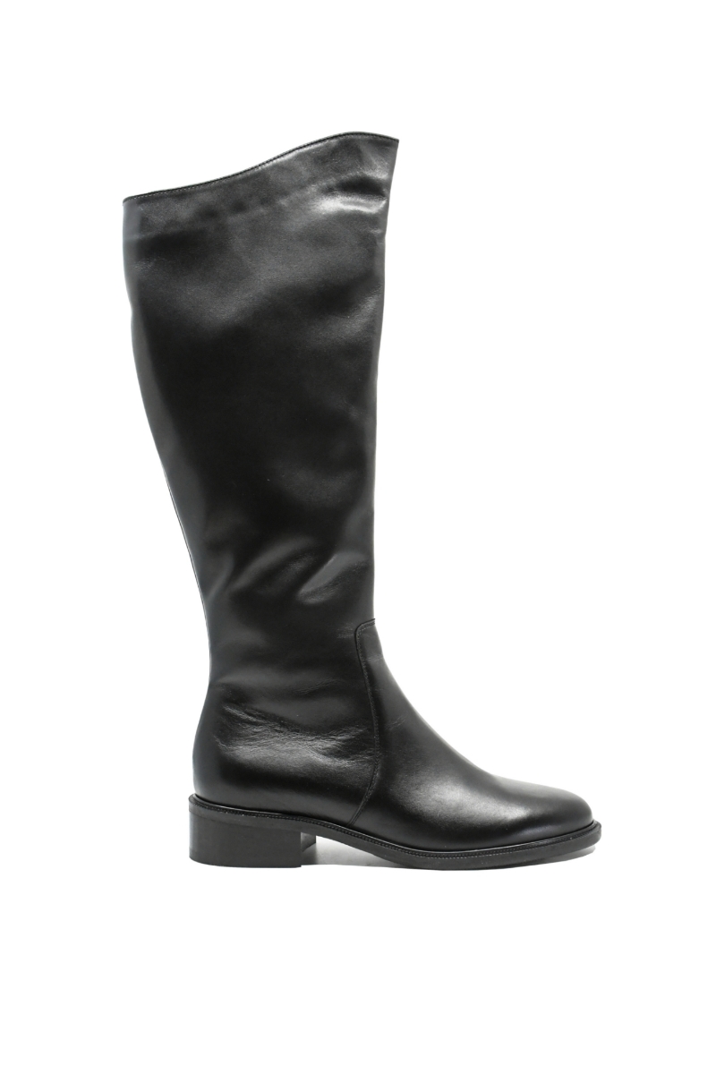 Imagine Cizme damă înalte negre, din piele naturală KOR2956