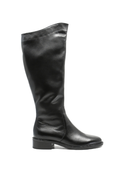 Imagine Cizme damă înalte negre, din piele naturală KOR2956
