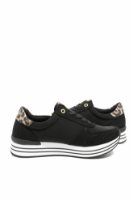 Imagine Pantofi sport damă negru cu animal print și garnituri de piele întoarsă REMD1316-03