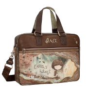 Imagine Servietă mare cu două compartimente, maro, colecția Core, 39806-113